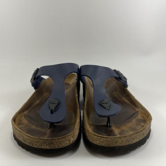 Birkenstock Gizeh Thong Sandals Womens Size 36 US 5-5.5 Navy Blue Flip Flops - Picture 2 of 10